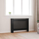 Construction de radiatorom vidaxl 112x19x81,5 cm mdf noir