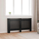 Construction de radiatorom vidaxl 152x19x81,5 cm mdf noir