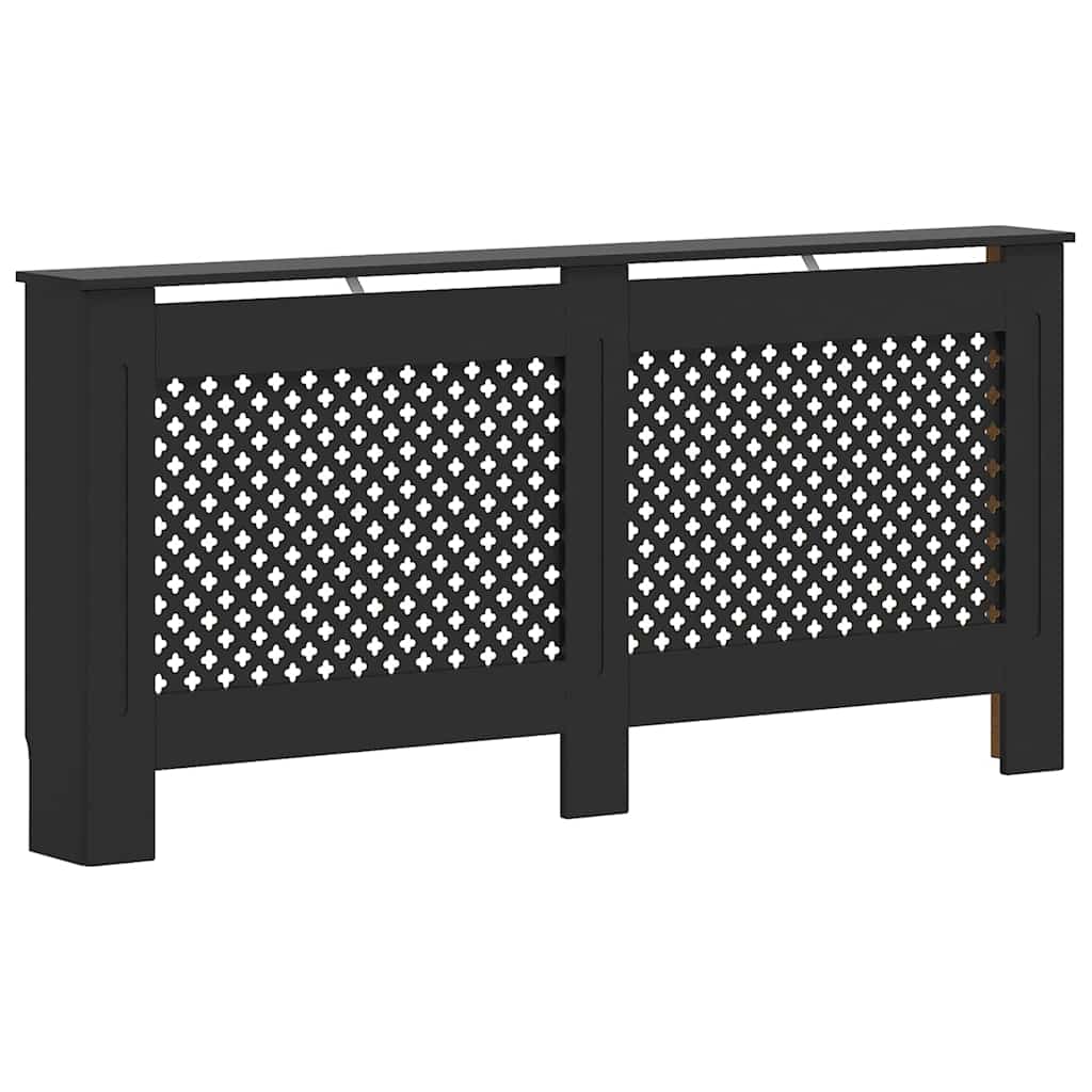 Construction de radiatorom vidaxl 172x19x81,5 cm mdf noir