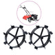 Roues VidaXL pour motobineuse à essence 6,5 CV 2 pcs métal