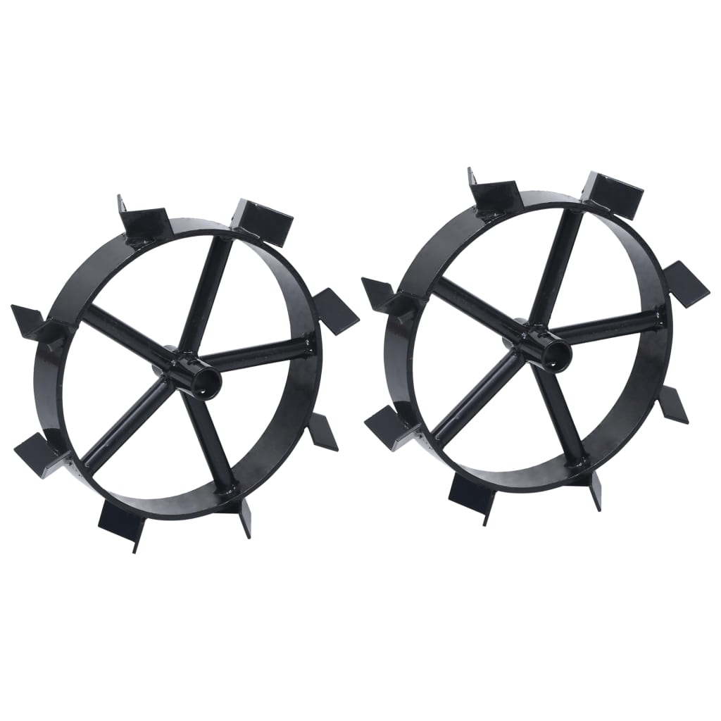 Roues VidaXL pour motobineuse à essence 6,5 CV 2 pcs métal