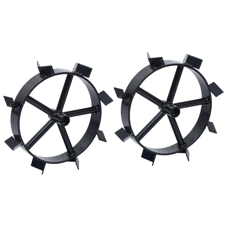 Roues VidaXL pour motobineuse à essence 6,5 CV 2 pcs métal