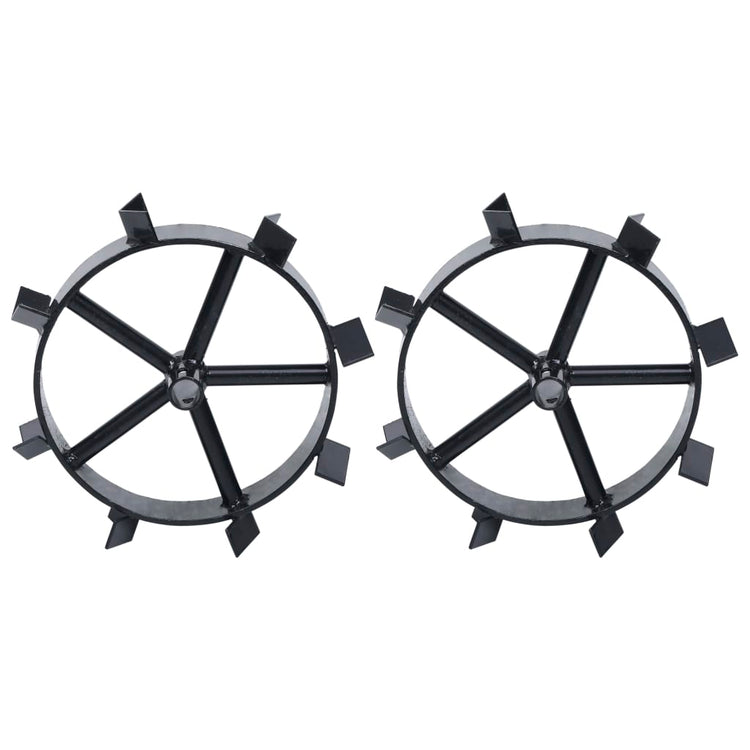 Roues VidaXL pour motobineuse à essence 6,5 CV 2 pcs métal