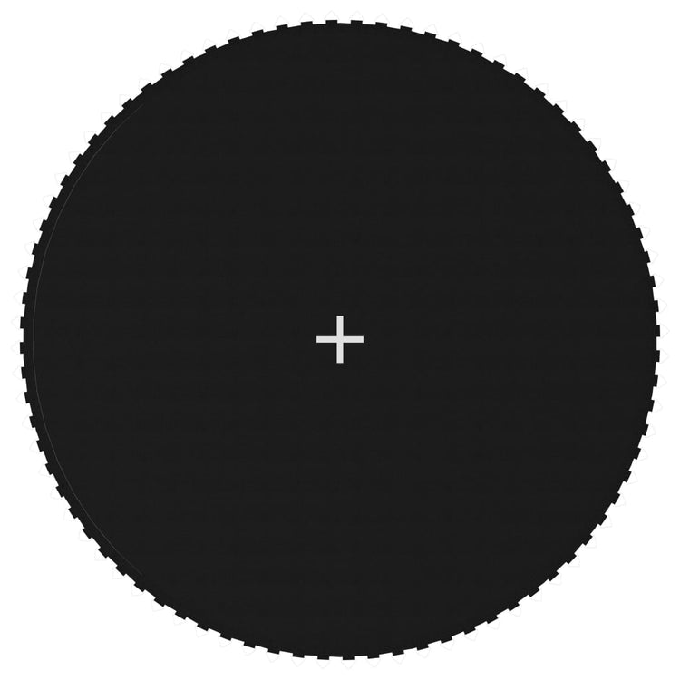 Mat de printemps Vidaxl pour 14 pieds 4,27 m Tissu de trampoline ronde noir