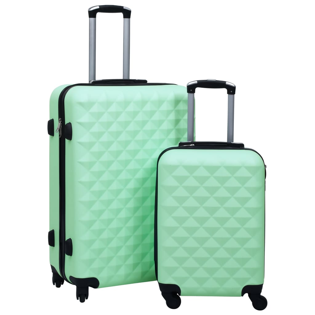 Vidaxl 2 pièces à bagages durs colorés à la menthe