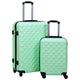 Vidaxl 2 pièces à bagages durs colorés à la menthe