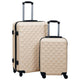 Vidaxl Ensemble de bagages durs en 2 parties de couleur dorée