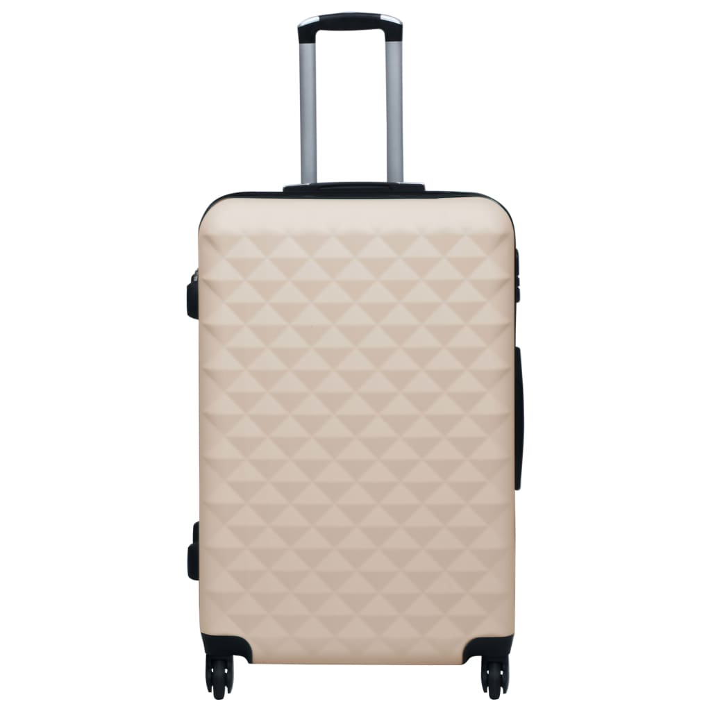 Vidaxl Ensemble de bagages durs en 2 parties de couleur dorée