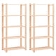 Racks de rangement Vidaxl 5 couches 2 ST 80x38x170 cm Bois de pin 250 kg