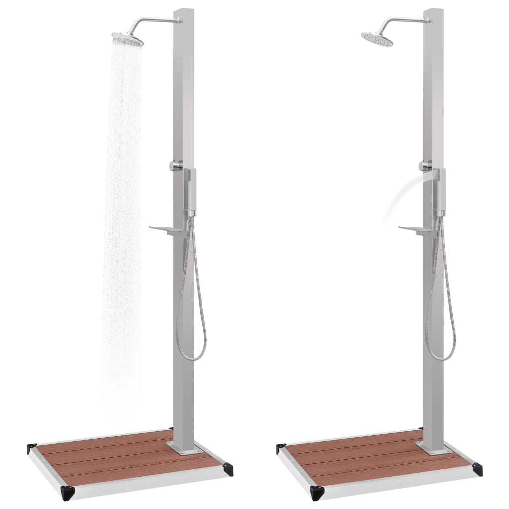 Douche extérieure vidaxl avec cuisson HKC en acier inoxydable