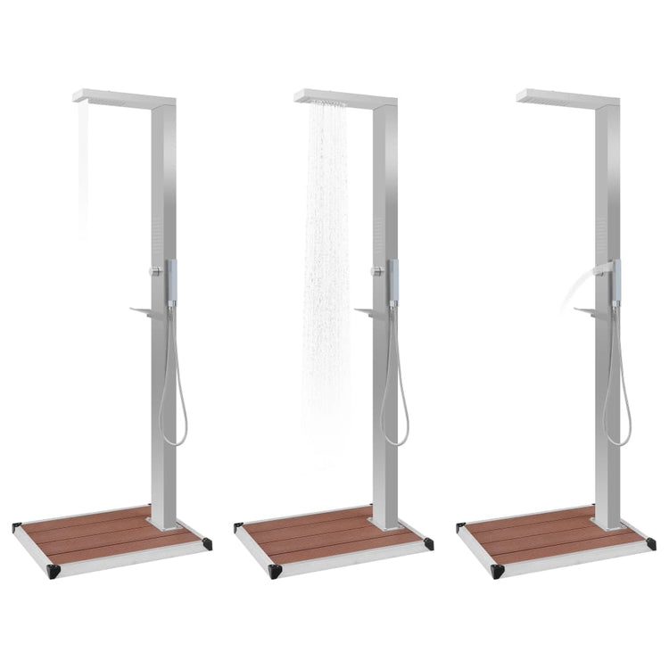 Douche extérieure vidaxl avec cuisson HKC en acier inoxydable
