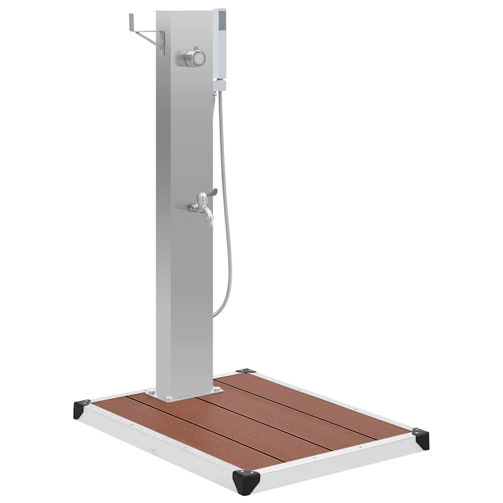 Douche extérieure vidaxl avec cuisson HKC en acier inoxydable