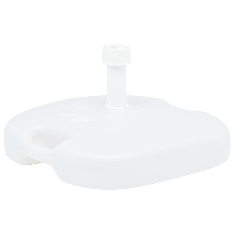 Vidaxl Parasol Foot rempli d'eau de sable 16 l Plastique blanc