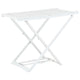 Vidaxl draogkkin plastique pliable blanc