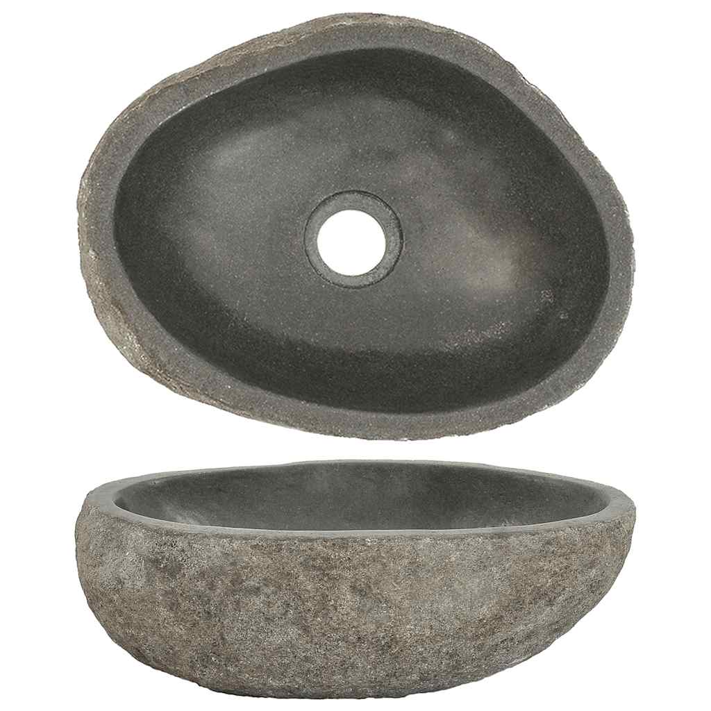 Vidaxx lavabo ovale (29-38)x(24-31) cm pierre de rivière
