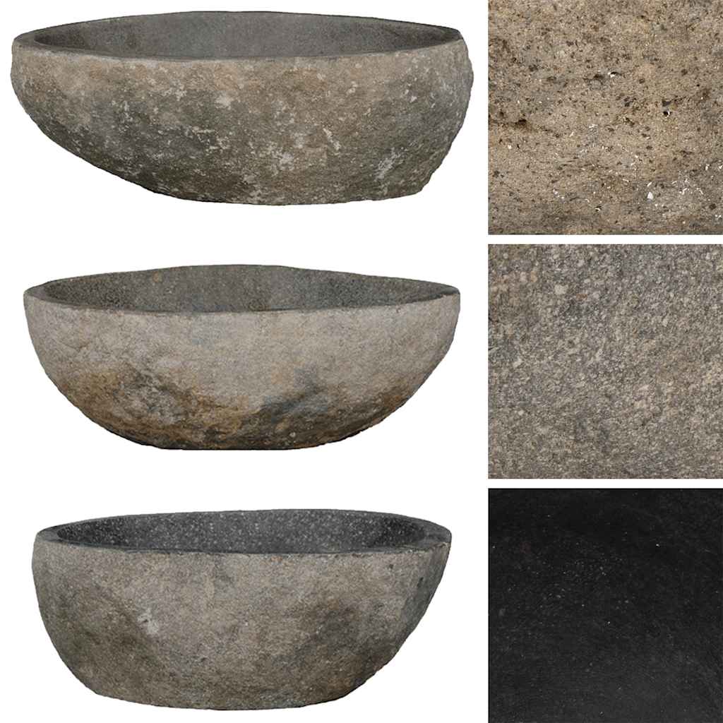 Vidaxx lavabo ovale (29-38)x(24-31) cm pierre de rivière