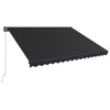 Vidaxl Luifel extensible manuellement avec l'anthracite LED 400x300 cm