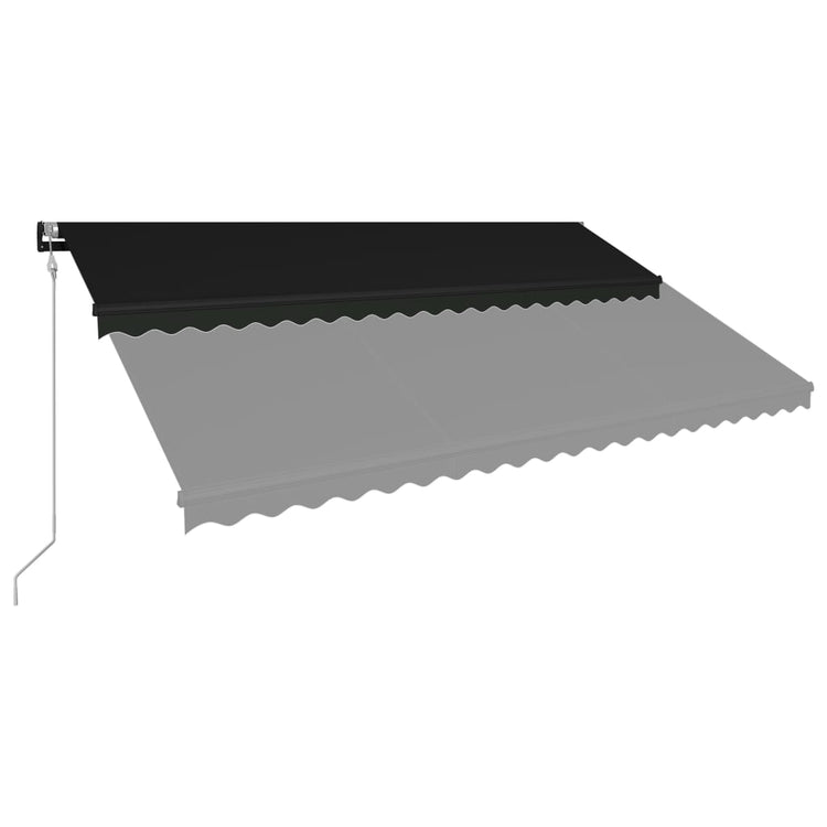 Vidaxl Luifel étend automatiquement l'anthracite de 500 x 300 cm