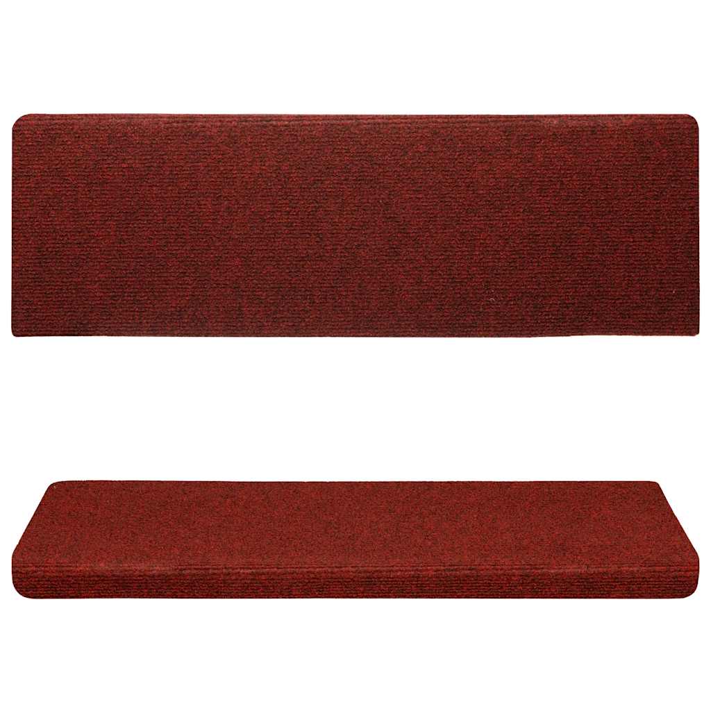 Mattes d'escalier Vidaxl 15 ST 65X21X4 CM AIGNE RED RED