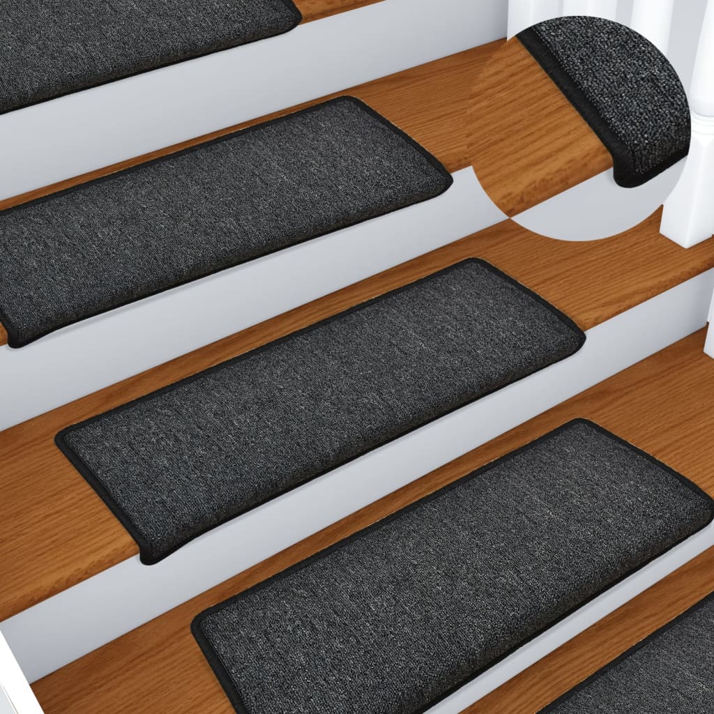Mattes d'escalier vidaxl 15 st 65x21x4 cm anthracite