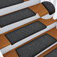 Mattes d'escalier vidaxl 15 st 65x21x4 cm anthracite