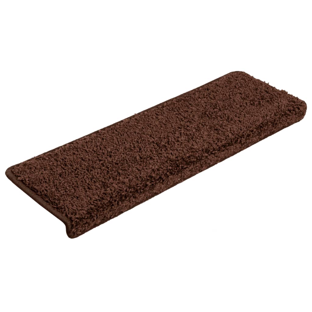 Mattes d'escalier Vidaxl 15 ST 65X21X4 CM BRUN