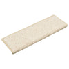 Vidaxx tapis d'escalier 15 pcs 65x21x4 cm bord rectangulaire blanc