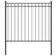 Vidaxl Garden Fence 1,7x0,8 m en acier noir