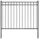 Vidaxl Garden Fence 1,7x1 m en acier noir