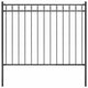 Vidaxl Garden Fence 1,7x1,2 m en acier noir