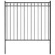 Vidaxl Garden Fence 1,7x1,5 m en acier noir