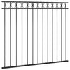 Panneau de clôture Vidaxl 1,7x1,5 m en acier noir