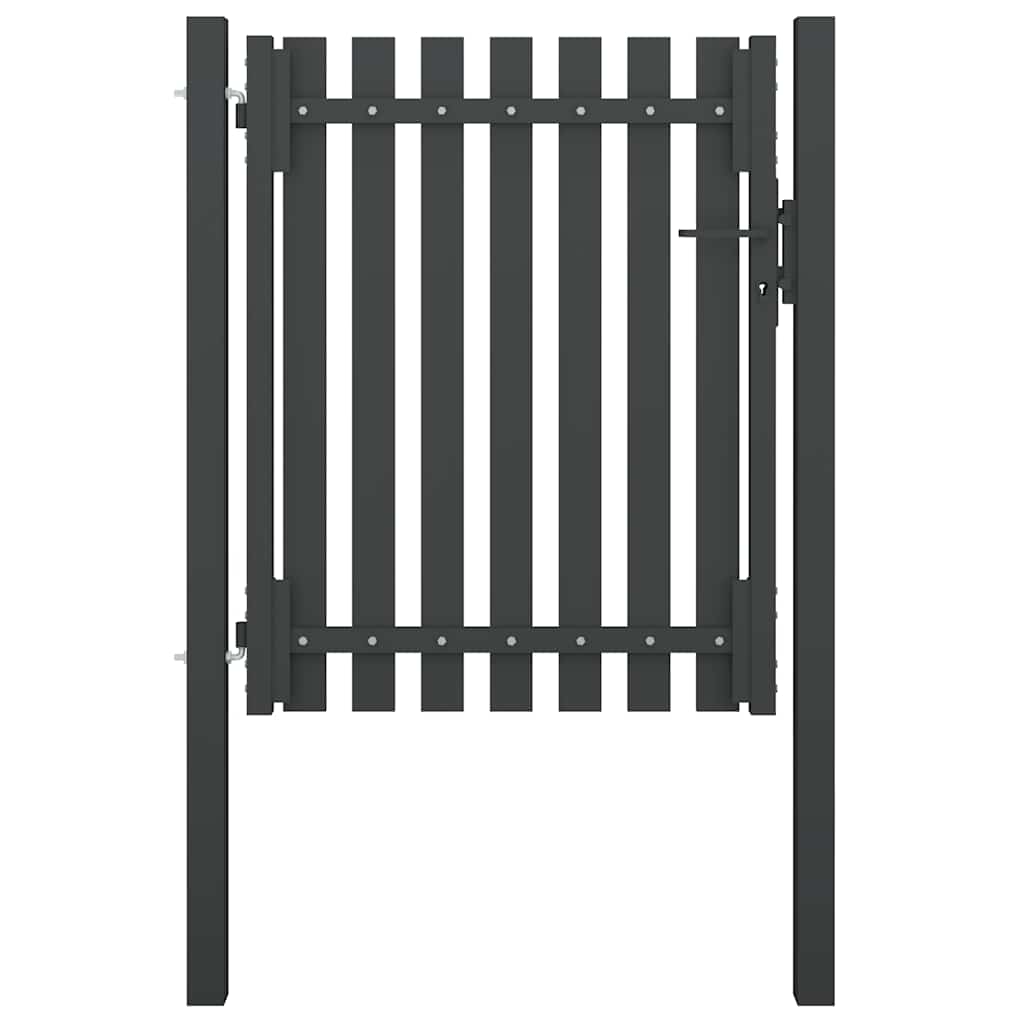 Port vidaxl 1x1,5 m anthracite en acier