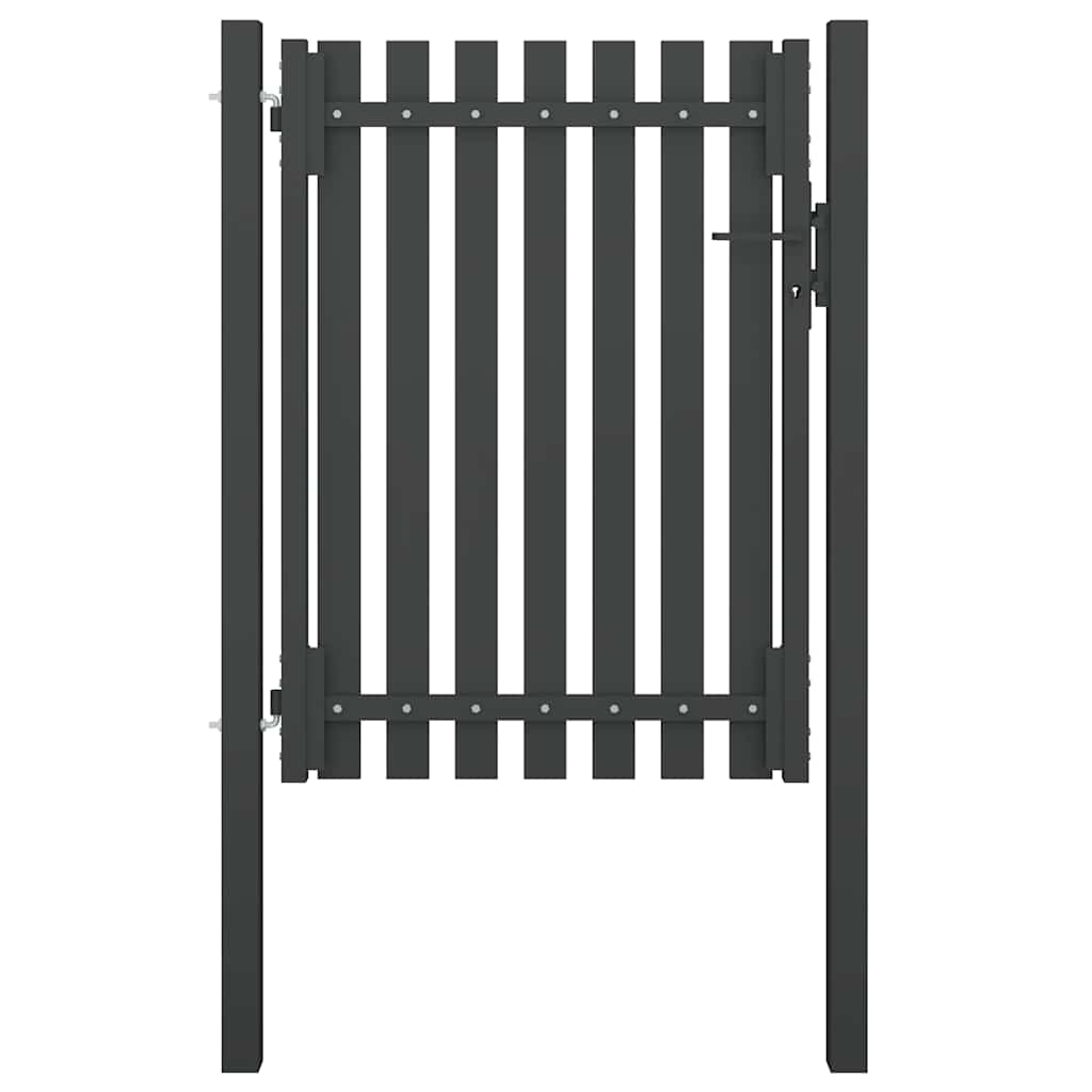 Vidaxl poort 1x1,7 m anthracite en acier