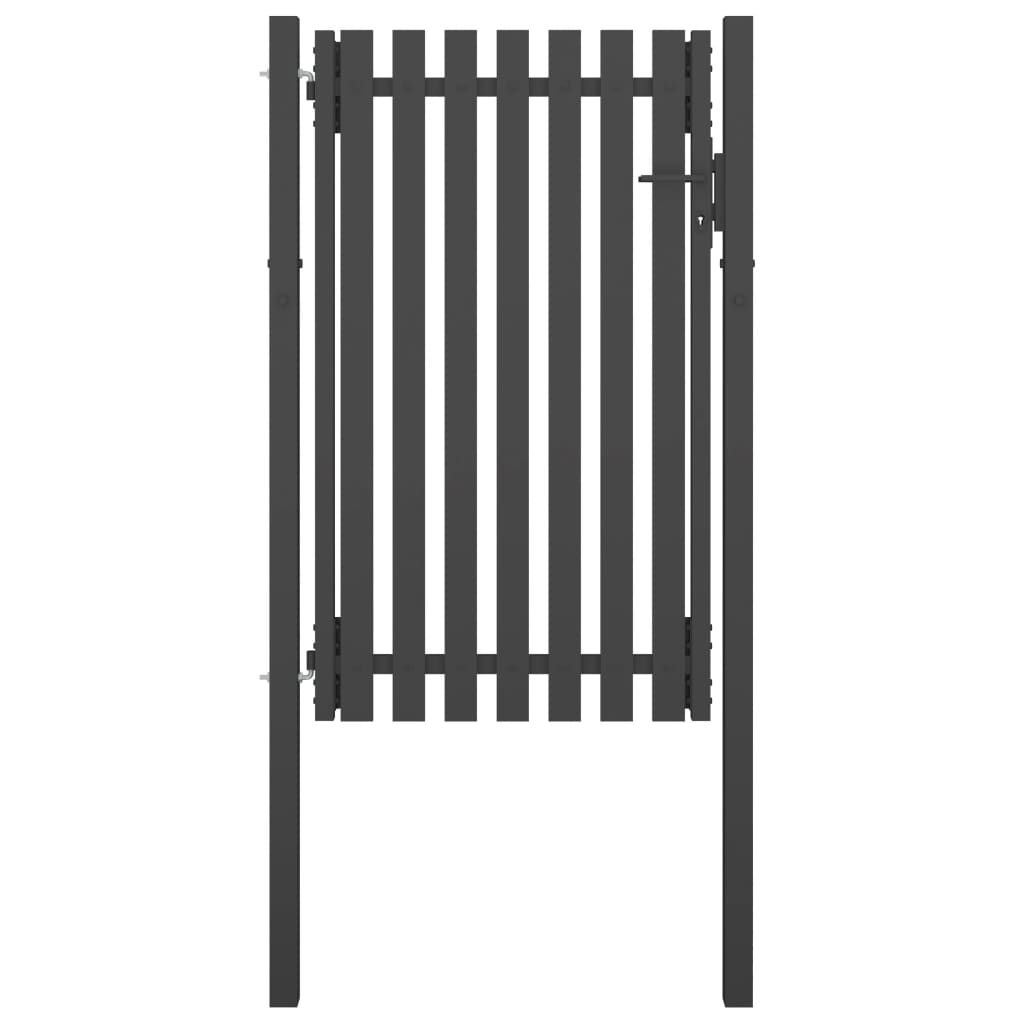 Vidaxl Port 1x2 M Anthracite en acier