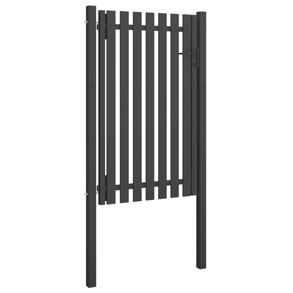 Vidaxl Port 1x2 M Anthracite en acier