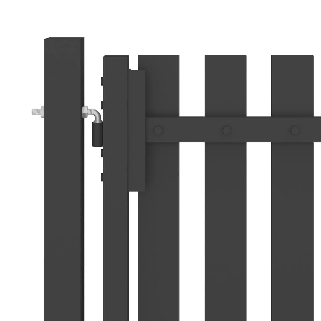Port vidaxl 4x1,25 m anthracite en acier