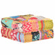 Vidaxl Pouf 60x70x36 cm Patchwork en tissu