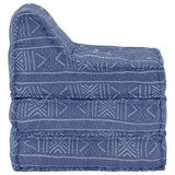 Vidaxl pouf tissu modulaire indigo - afbeelding 3