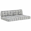 VidaXL coussin de canapé palette tissu patchwork gris