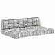 VidaXL coussin de canapé palette tissu patchwork gris