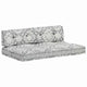 VidaXL coussin de canapé palette tissu patchwork gris clair