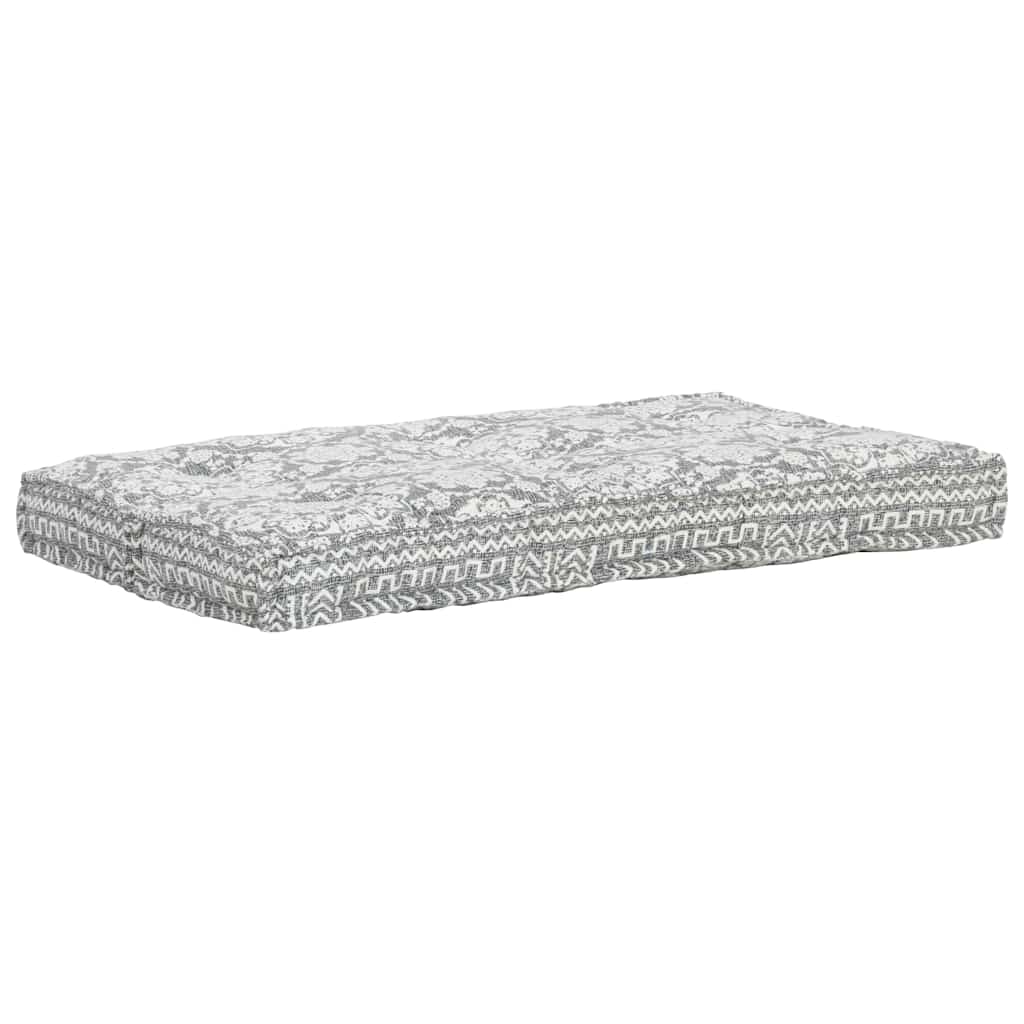 VidaXL coussin de canapé palette tissu patchwork gris clair