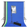 Ensemble de studio photo Vidaxl avec arrière-plan et lampe à boîte soft