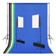 Ensemble de studio photo Vidaxl avec des lampes et arrière-plans