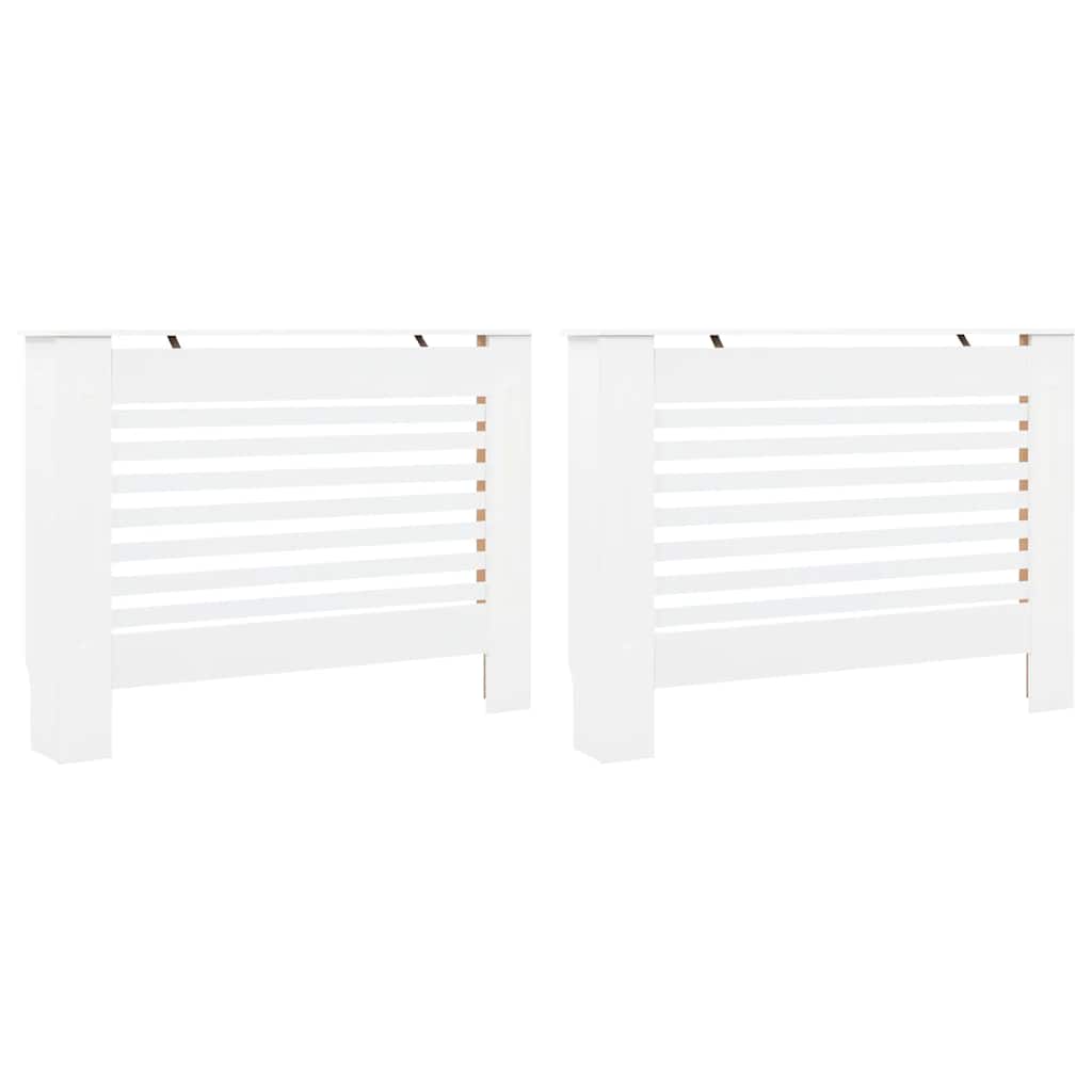 Radiatoroments vidaxl 2 ST 112X19X81.5 cm MDF blanc