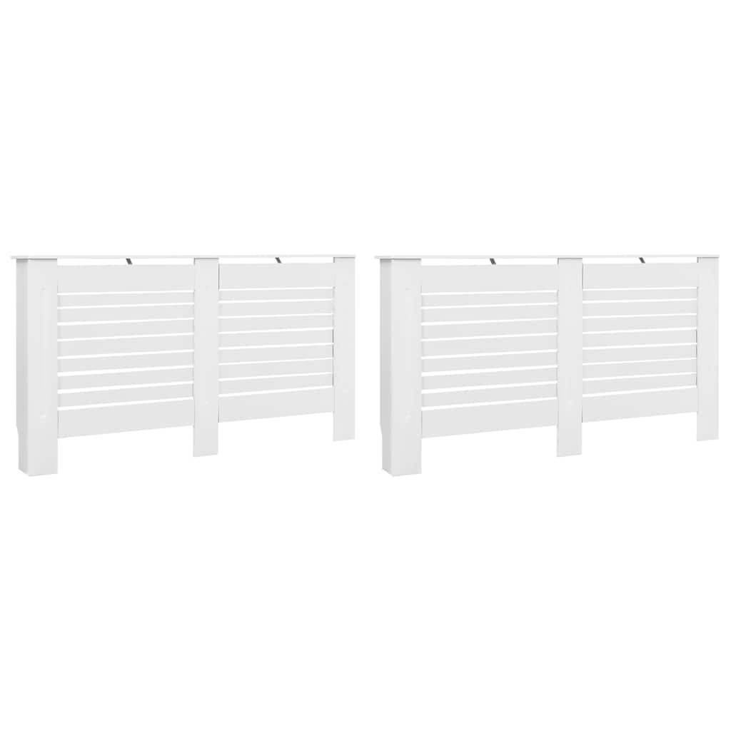 Radiatoroments vidaxl 2 ST 152X19X81.5 cm MDF blanc