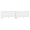 Radiatoroments vidaxl 2 ST 172X19X81.5 cm MDF blanc