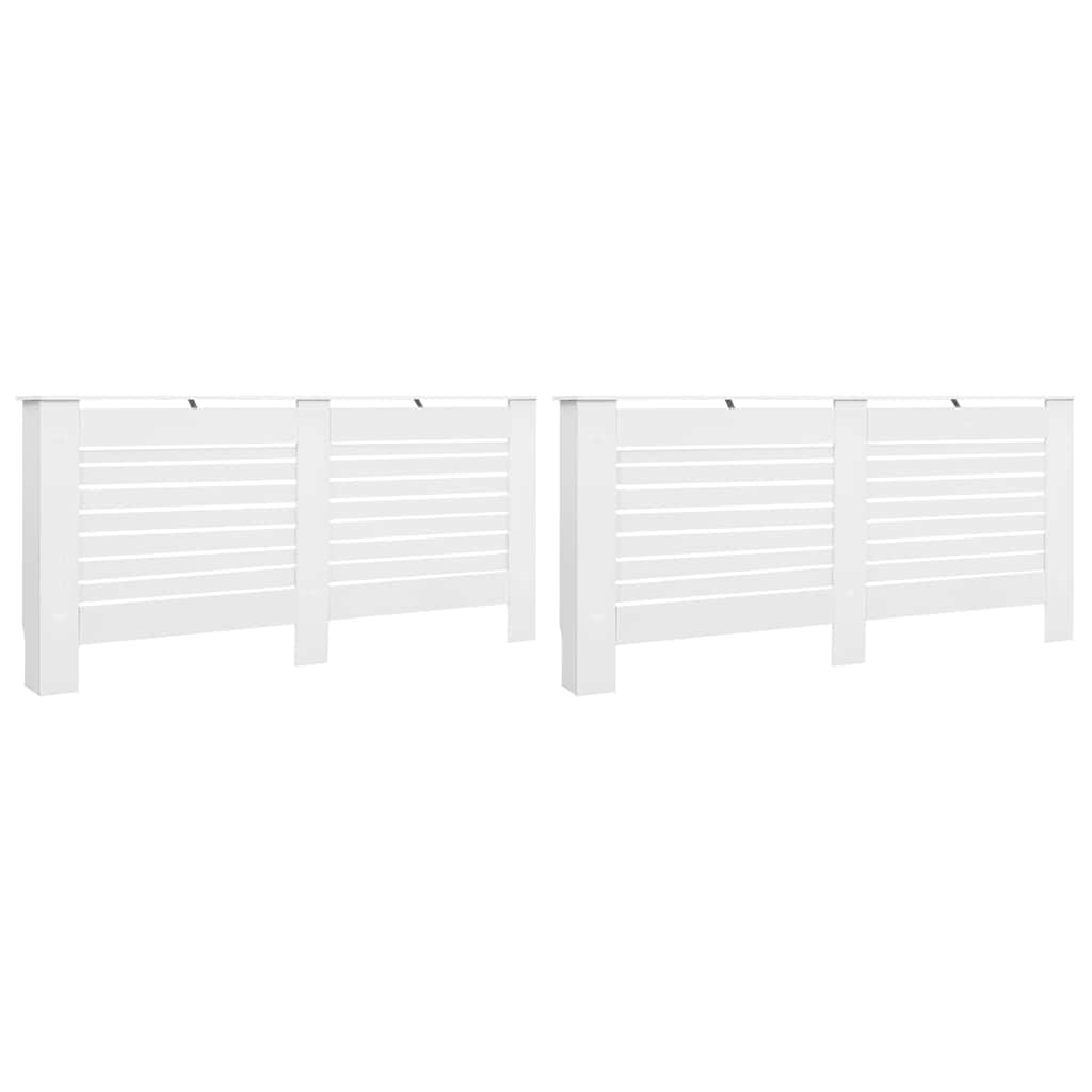 Radiatoroments vidaxl 2 ST 172X19X81.5 cm MDF blanc