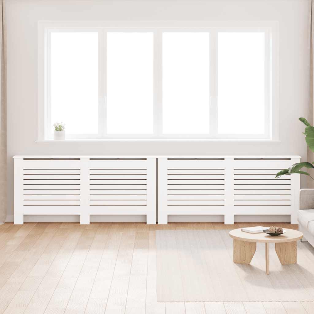 Radiatoroments vidaxl 2 ST 172X19X81.5 cm MDF blanc